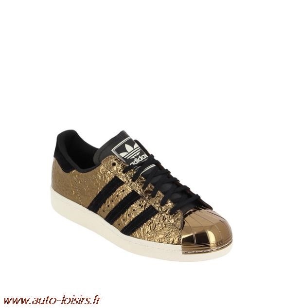 basket adidas femme noir et or